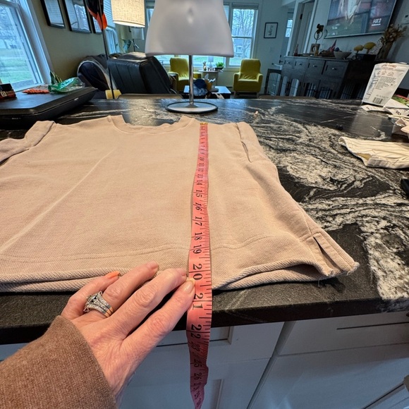 Calia Sandstone Crew Neck Extended Shoulder Short Sleeve Athletic Top Women’s S - Picture 5 of 10